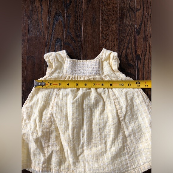 Gillian’s Closet Girls 4T Pastel Yellow Gingham Smocked Ruched Tunic Top - EUC! - Picture 10 of 11